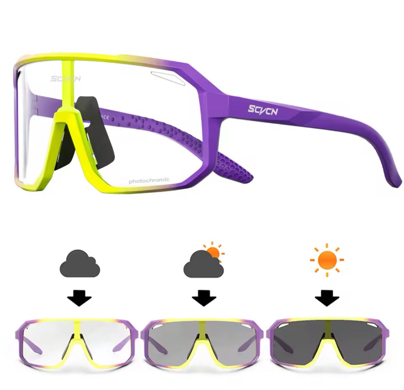 SCVCN Cycling Glasses Bike Sunglasses Men UV400
Eyewear Sports MTB Outdoor Goggles Bicycle Women
Sunglasses Multi Color Riding
