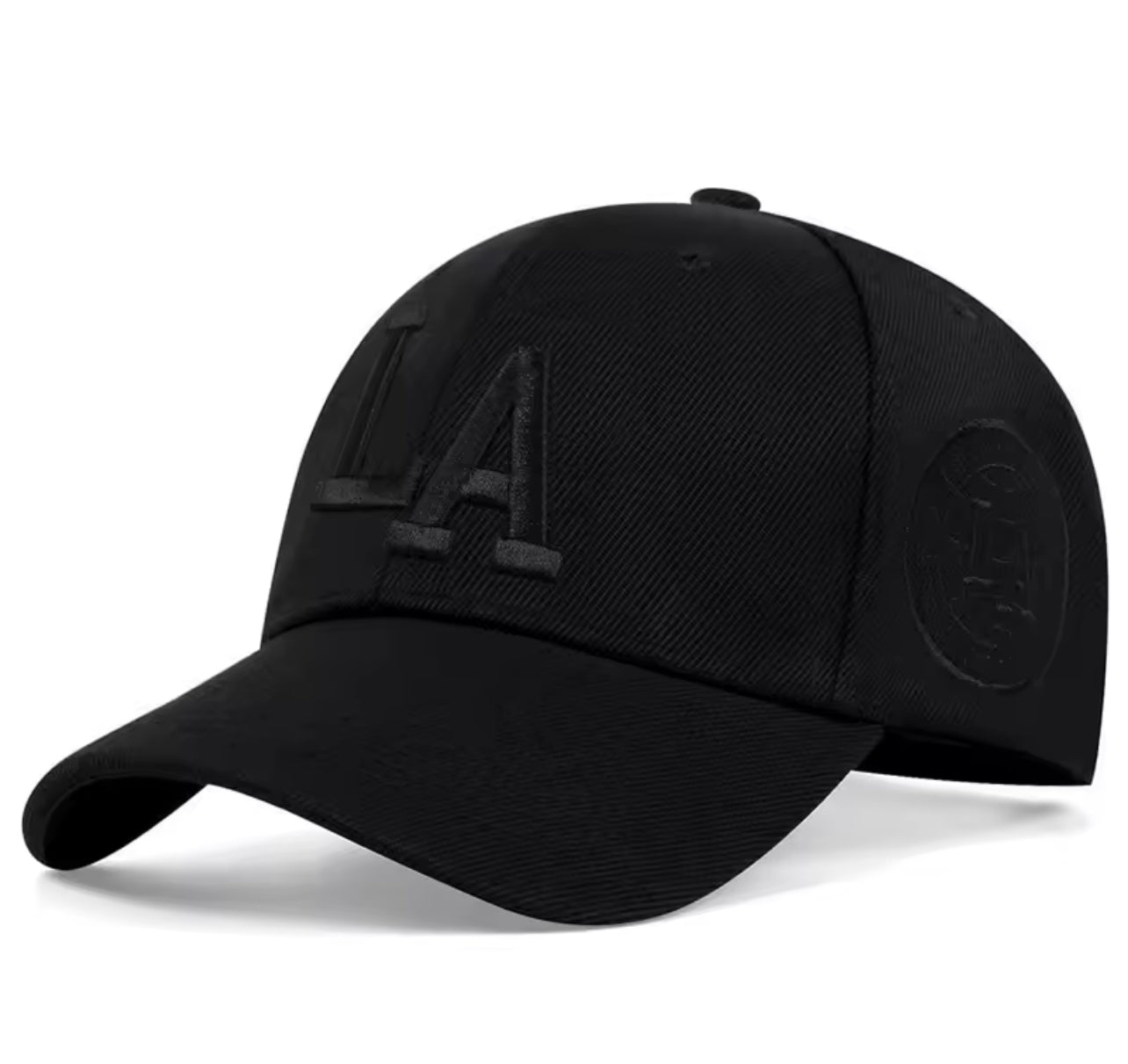 Unisex La Letter Embroidery Baseball Caps Spring and Autumn Outdoor Adjustable Casual Hats Sunscreen Hat