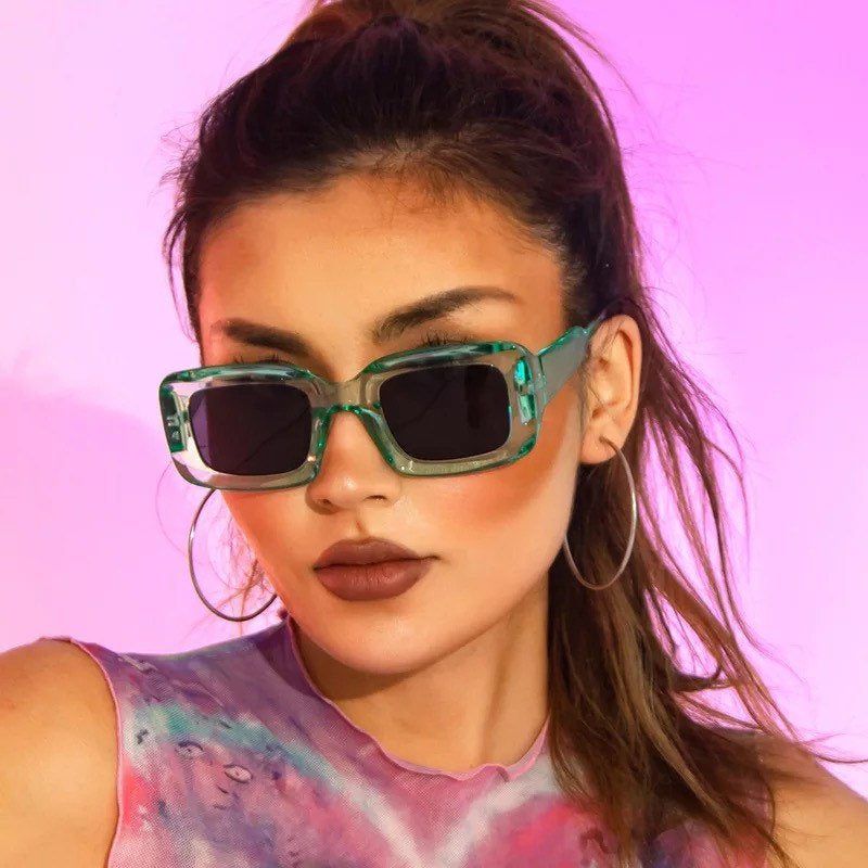 Small Rectangle Sunglasses|Women Men| Oval Vintage Brand Designer| Square Sun Glasses |Shades Female Eyewear |UV400 Google
