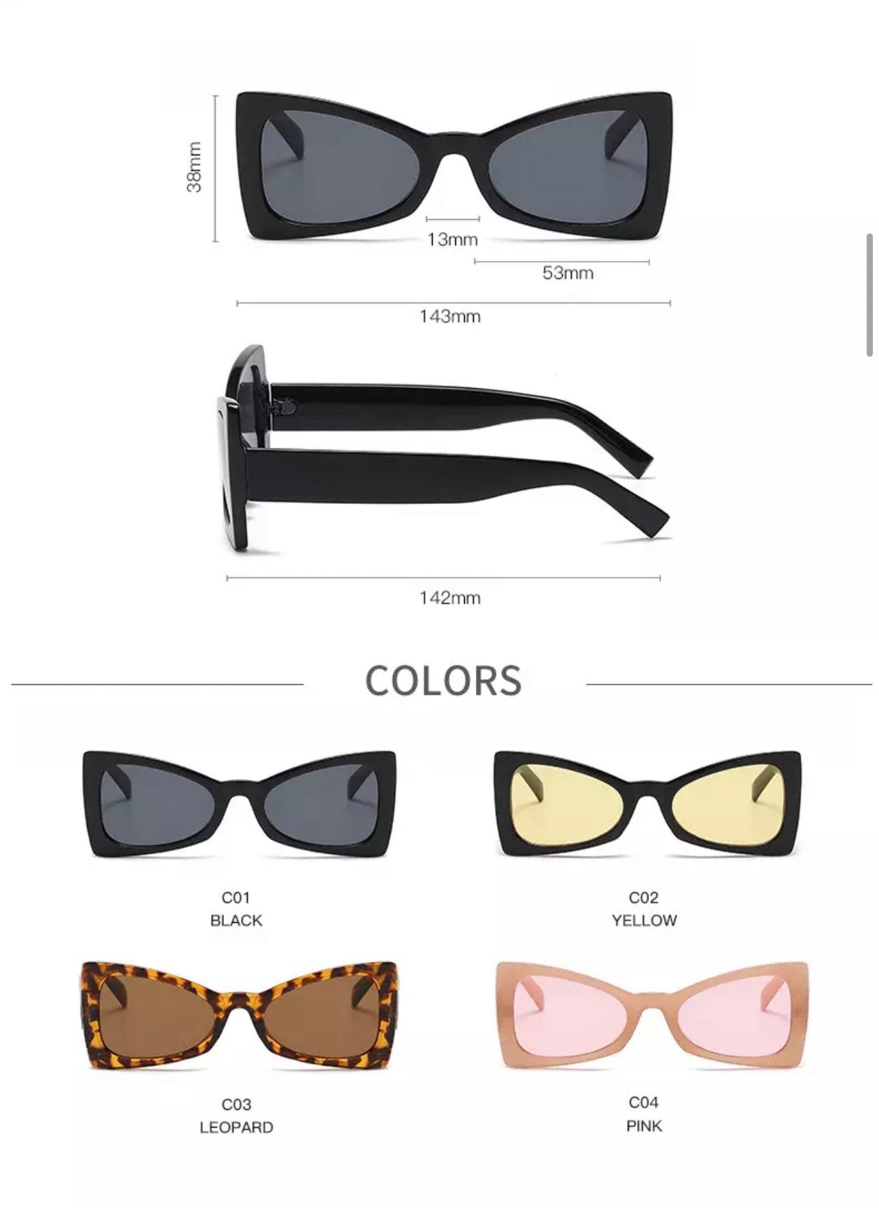 Fashion Personality |Cat Eye Sunglasses |Women Men |Trendy Triangles |Glasses Retro Sunglass Female Eyewear |UV400 Sun Glass Goggles