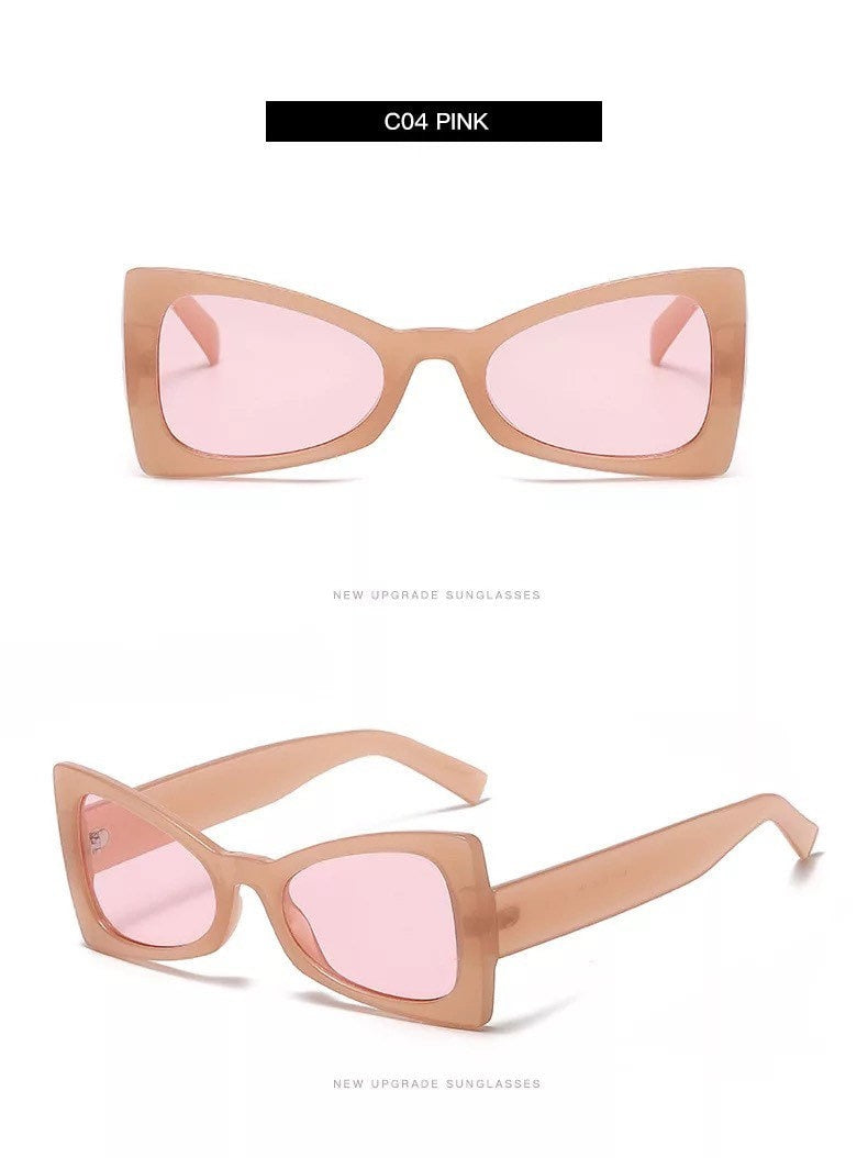 Fashion Personality |Cat Eye Sunglasses |Women Men |Trendy Triangles |Glasses Retro Sunglass Female Eyewear |UV400 Sun Glass Goggles