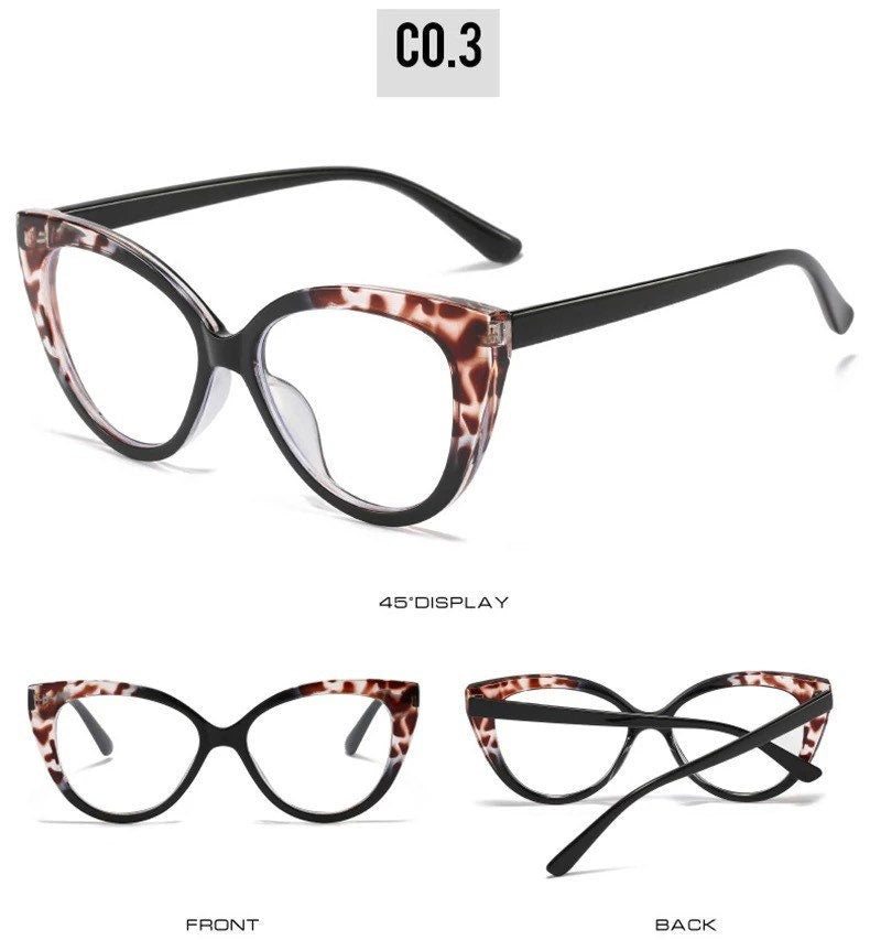 Computer Glasses Double Color Frame |Women Men |Anti Blue Light |Round Eyewear Blocking Glasses |Optical Spectacle Eyeglass TR90