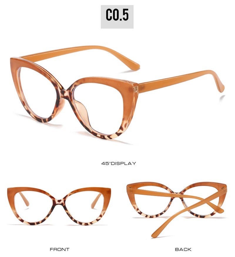 Computer Glasses Double Color Frame |Women Men |Anti Blue Light |Round Eyewear Blocking Glasses |Optical Spectacle Eyeglass TR90