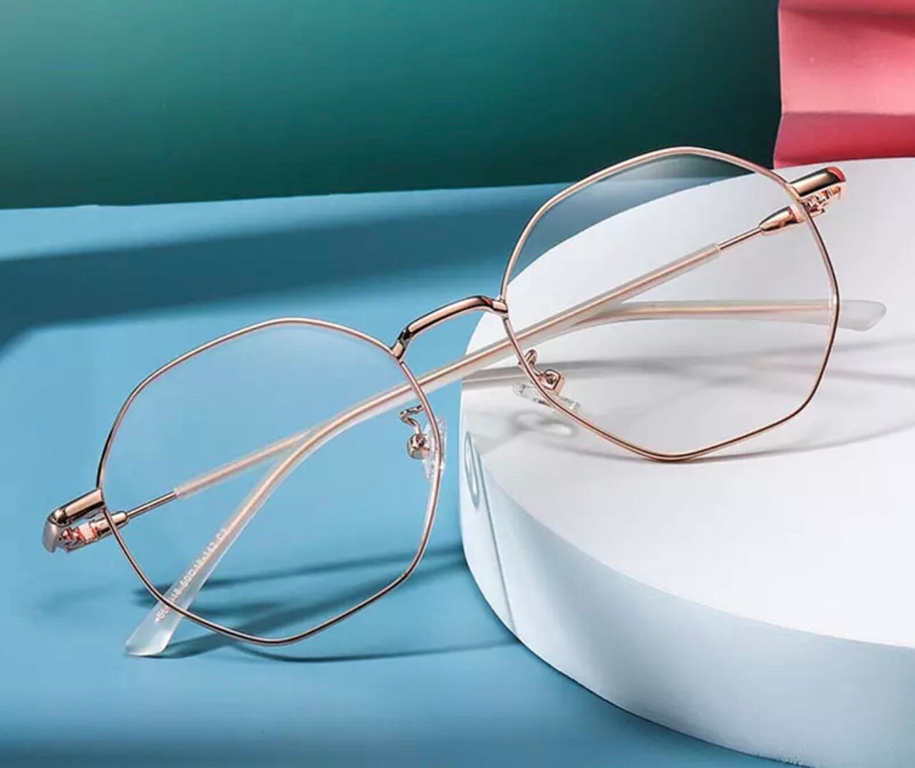New Anti-Blue Light Fashion |Women Men| Polygons Eyeglasses Frame |Ultralight Metal Optical Glasses Frame|Computer glasses