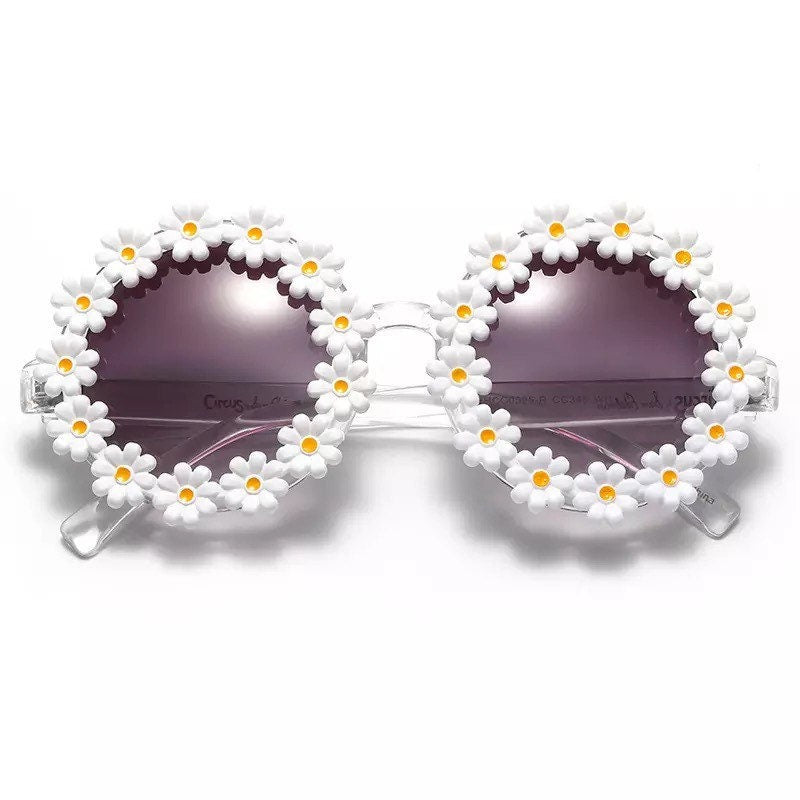 Parent-child Round Flower Sunglasses |2022 New Fashion Party Decorative Glasses |Women Child |Outdoor Sun Protection Eyewear UV400