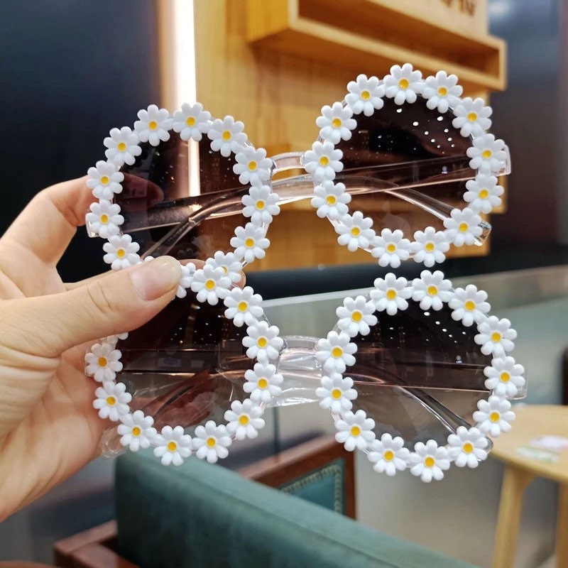 Parent-child Round Flower Sunglasses |2022 New Fashion Party Decorative Glasses |Women Child |Outdoor Sun Protection Eyewear UV400