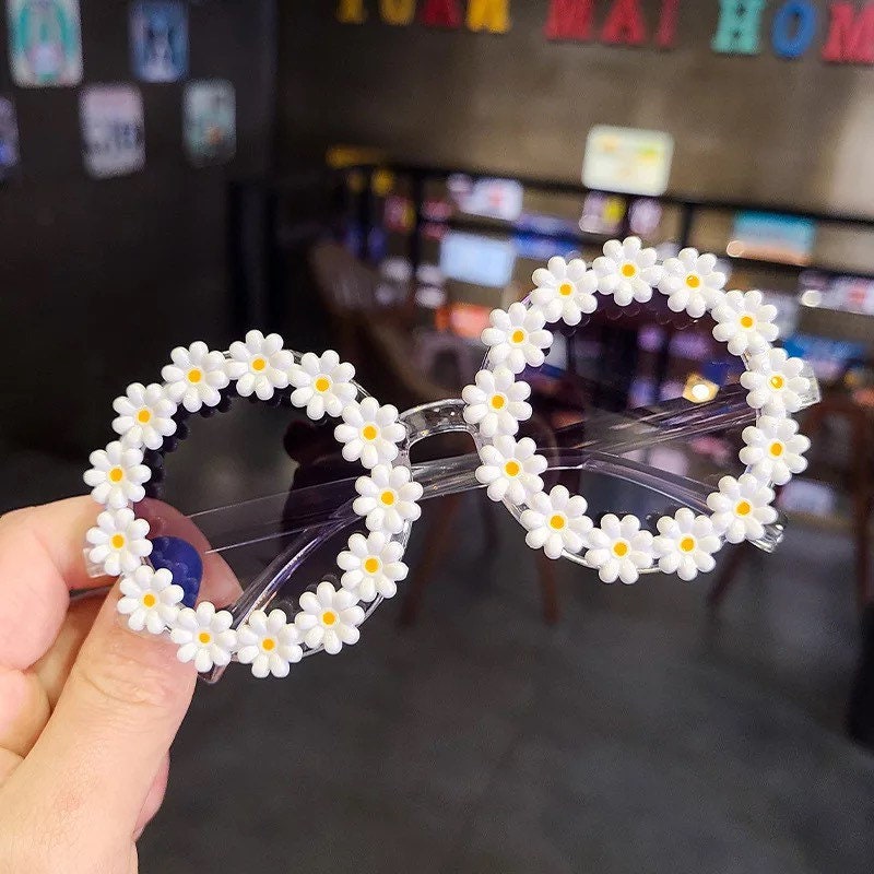 Parent-child Round Flower Sunglasses |2022 New Fashion Party Decorative Glasses |Women Child |Outdoor Sun Protection Eyewear UV400