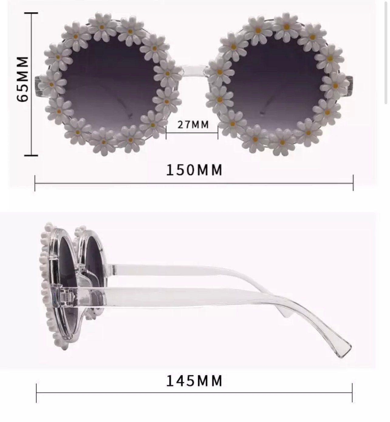 Parent-child Round Flower Sunglasses |2022 New Fashion Party Decorative Glasses |Women Child |Outdoor Sun Protection Eyewear UV400