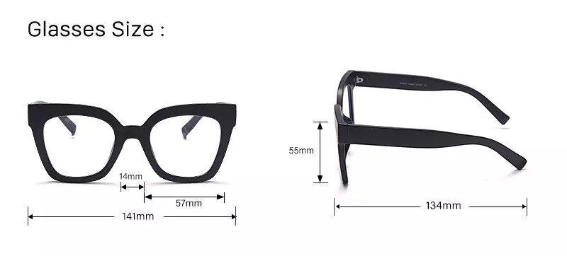 Vintage Square Eyeglasses Frame| For Women Men| Fashion Computer Anti Blue Light Glasses |Cat Eye Transparent Lens Fake Glasses