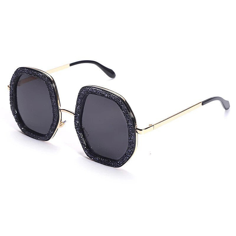 2022 Oversized Sunglasses |Women Men |Luxury Diamond Shiny Crystal Sun Glasses | UV400 Shades Eyewear Hipster Necessary