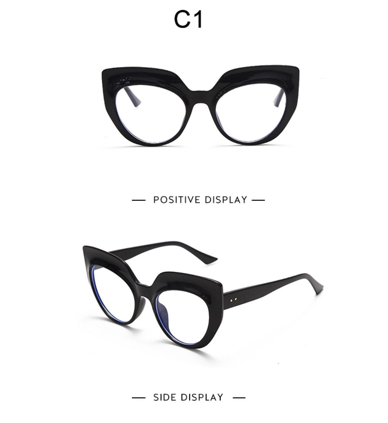 Retro Cat Eye Glasses Frames |Women Men|Luxury Brand Designer Transparent Glasses |Prescription Frames Glasse Vintage Eyewear
