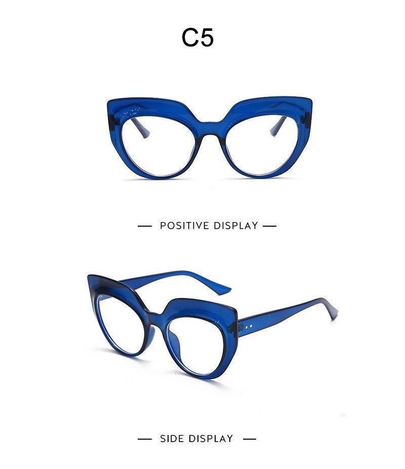 Retro Cat Eye Glasses Frames |Women Men|Luxury Brand Designer Transparent Glasses |Prescription Frames Glasse Vintage Eyewear