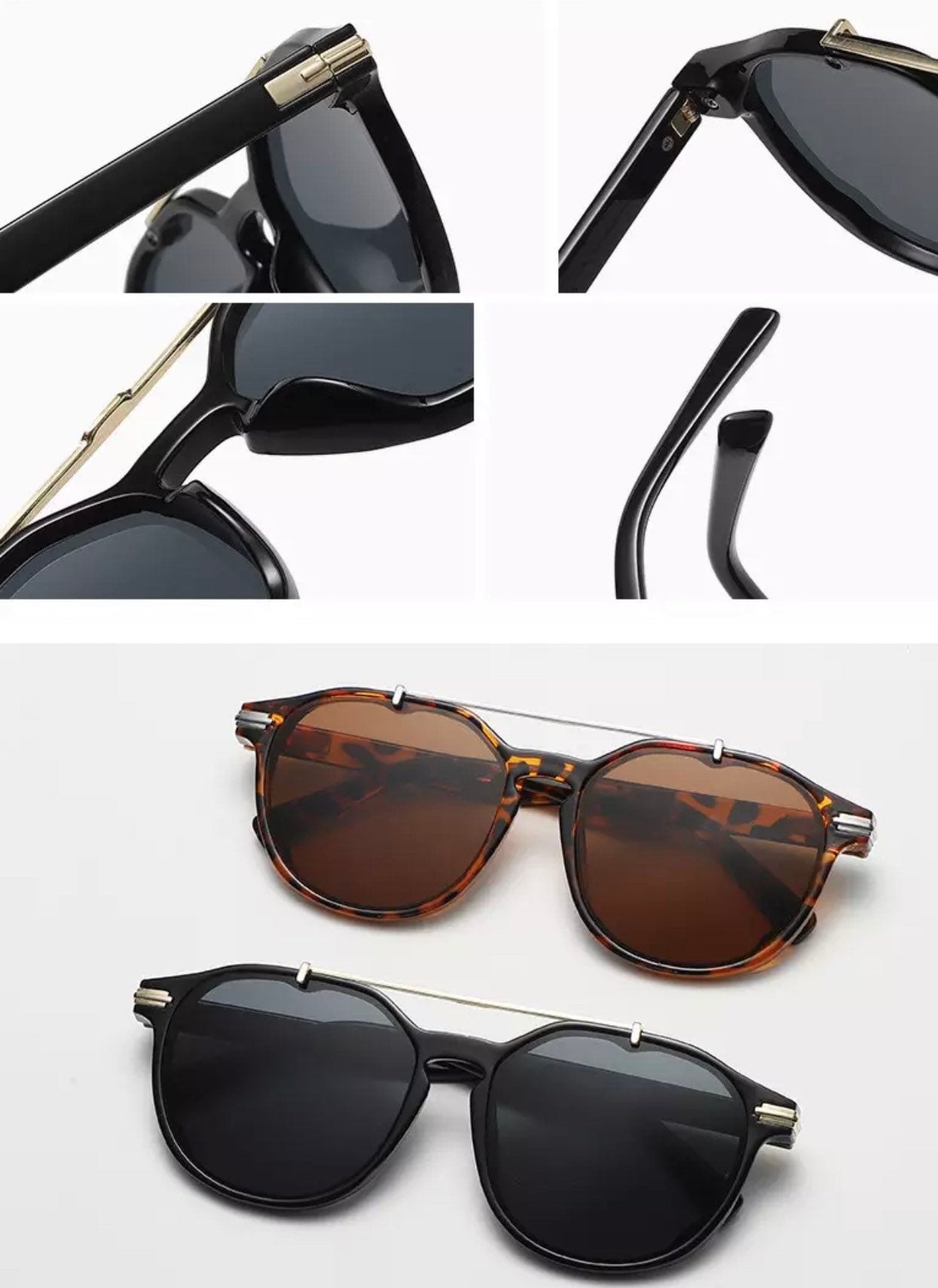 New Trendy Metal Punk Round Sunglasses|Woman Men|Vintage Brand Travel Classic Sun Glasses |Female Fashion Retro Eyewear summer