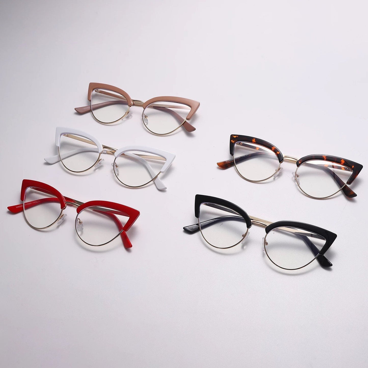 Cat Eye Computer Glasses |Women Men| Anti Blue Eyebrow Design |Eyewear Blue Light Blocking Glasses |Optical Spectacle Eyeglass