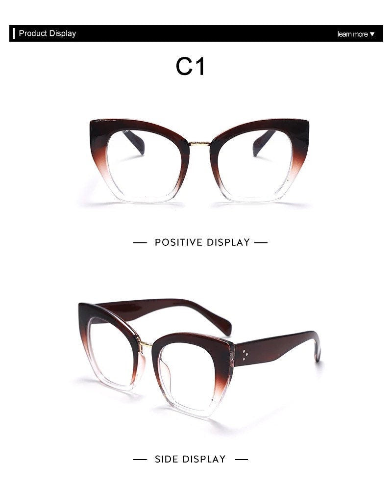 Square Anti Blue Light Blocking Glasses |Optical Glasses |Women Men |Computer Glasses Reading Prescription Spectacle Frames Unisex|