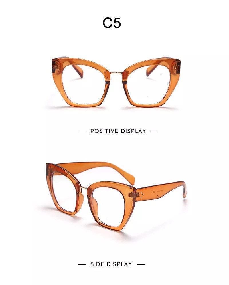 Square Anti Blue Light Blocking Glasses |Optical Glasses |Women Men |Computer Glasses Reading Prescription Spectacle Frames Unisex|