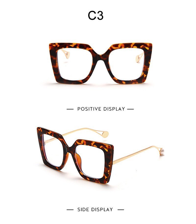 Vintage Glasses |Women Men|Square Clear Glasses| Optical Eyeglasses Frame |Transparent Lens Spectacle Frame |NOT Anti Blue Light
