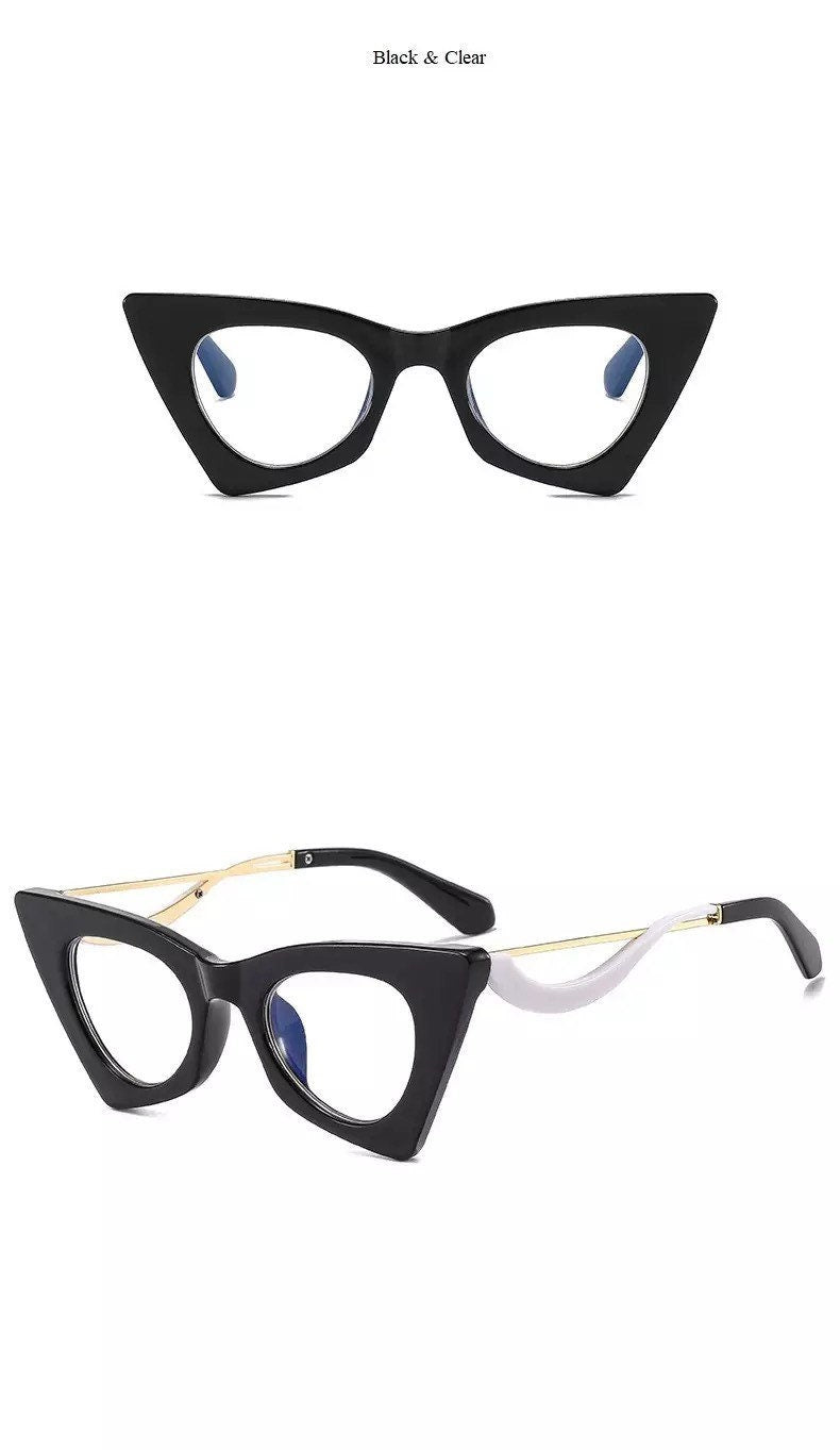 New Fashion Vintage Cat Eye Frame Glasses |Women Men|Alloy Round Clear Print Leopard Eyeglasses |Female Sexy Glasses Ornament