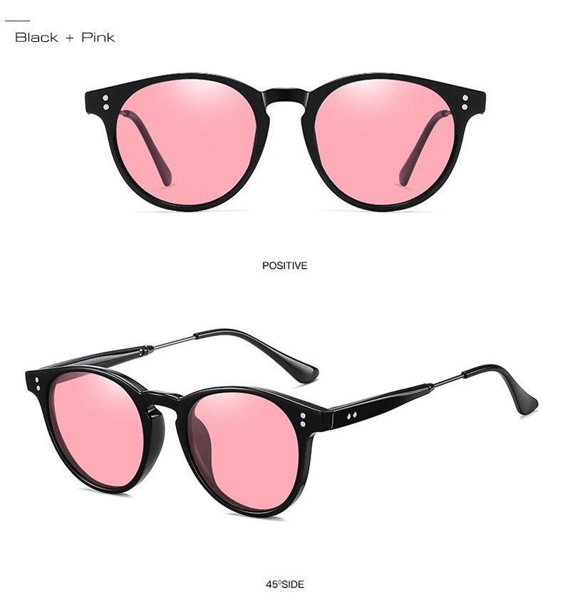 New Trendy Metal Punk Round Sunglasses|Woman Men|Vintage Brand Travel Classic Sun Glasses |Female Fashion Retro Eyewear summer
