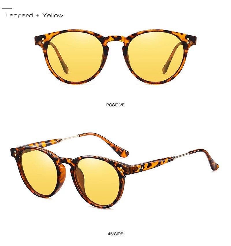 New Trendy Metal Punk Round Sunglasses|Woman Men|Vintage Brand Travel Classic Sun Glasses |Female Fashion Retro Eyewear summer
