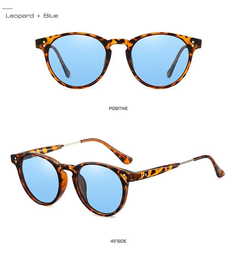New Trendy Metal Punk Round Sunglasses|Woman Men|Vintage Brand Travel Classic Sun Glasses |Female Fashion Retro Eyewear summer