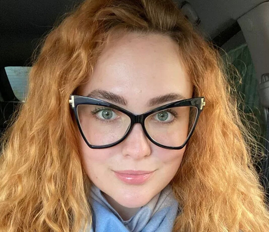 Cat Eye Glasses|Anti-Blue Light|Women Men|Triangle Optical Frames |Ladies Fashion Eyewear Prescription| Eyeglasses Unisex