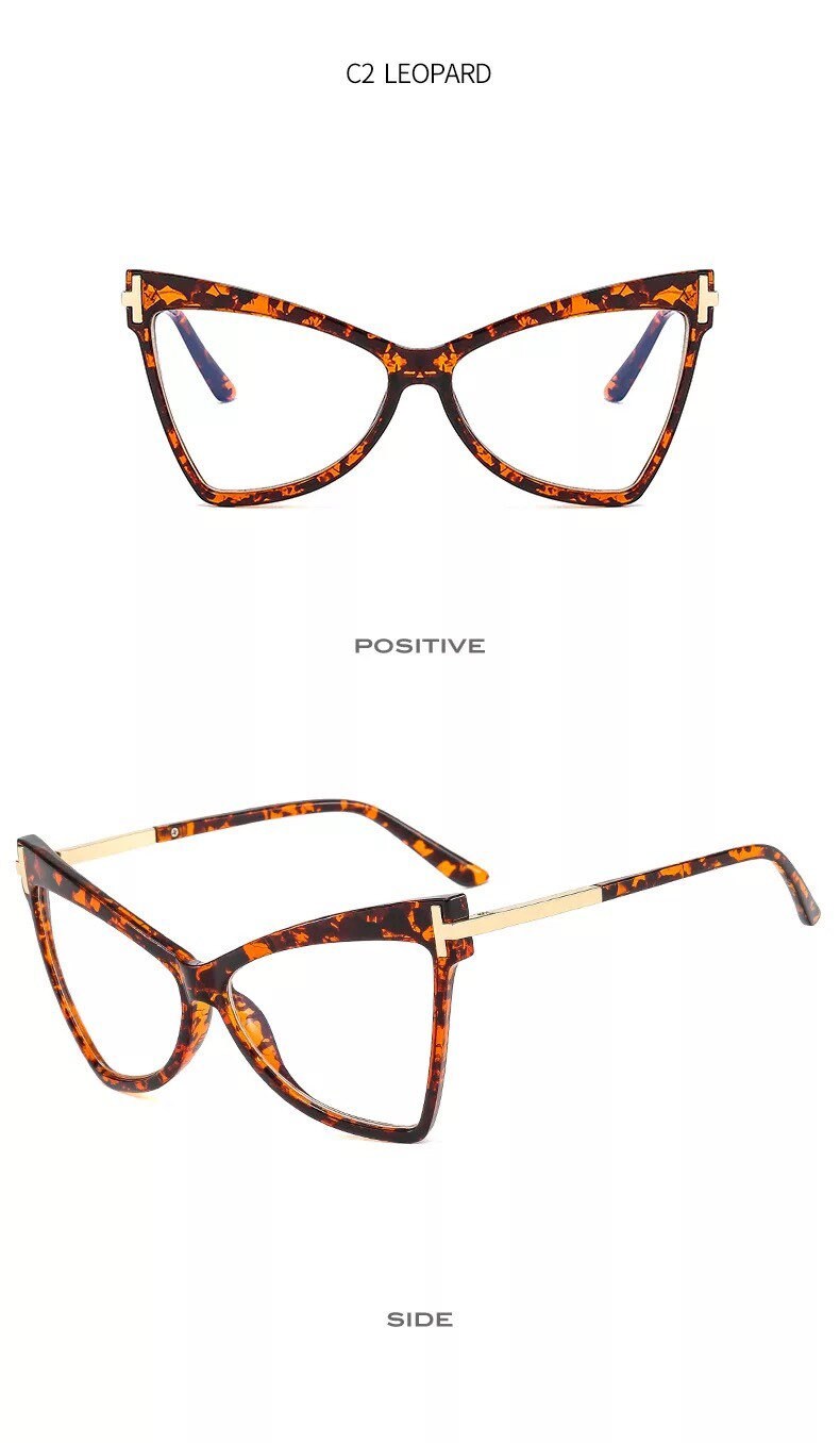 Cat Eye Glasses|Anti-Blue Light|Women Men|Triangle Optical Frames |Ladies Fashion Eyewear Prescription| Eyeglasses Unisex