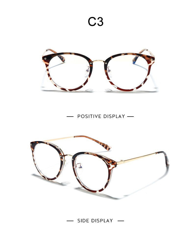 Retro Anti Blue Ray Computer Glasses |Women Men|Round Eye Glass |Blue Light Blocking |Fashion Eyewear Optical Frames