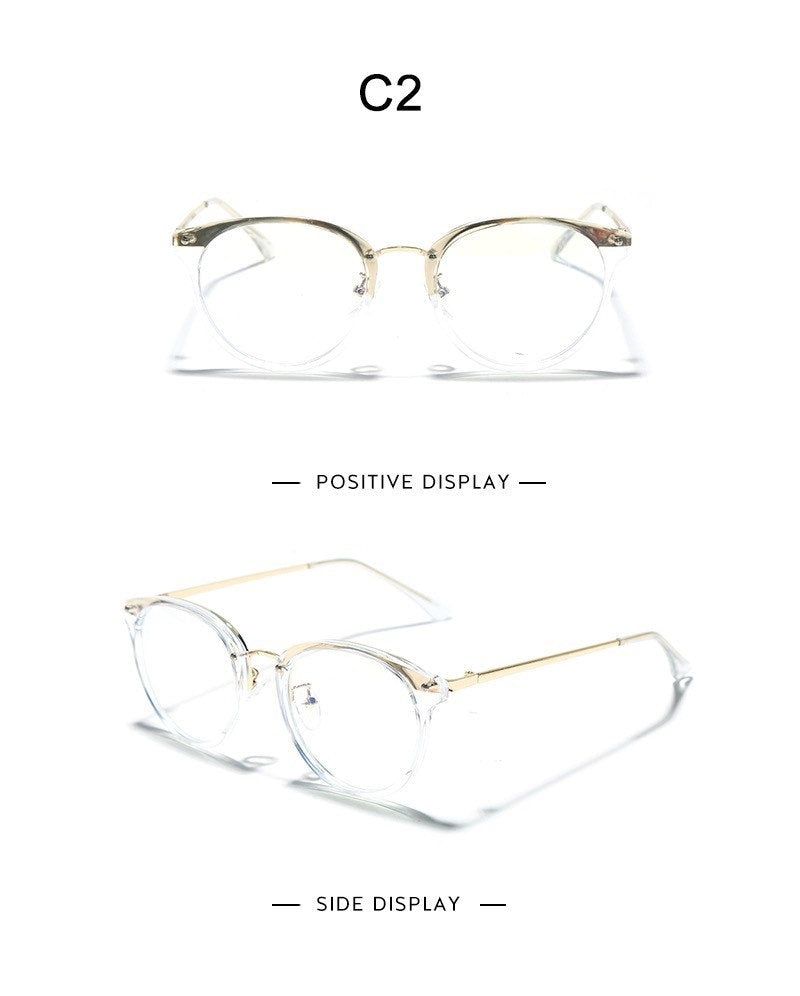 Retro Anti Blue Ray Computer Glasses |Women Men|Round Eye Glass |Blue Light Blocking |Fashion Eyewear Optical Frames