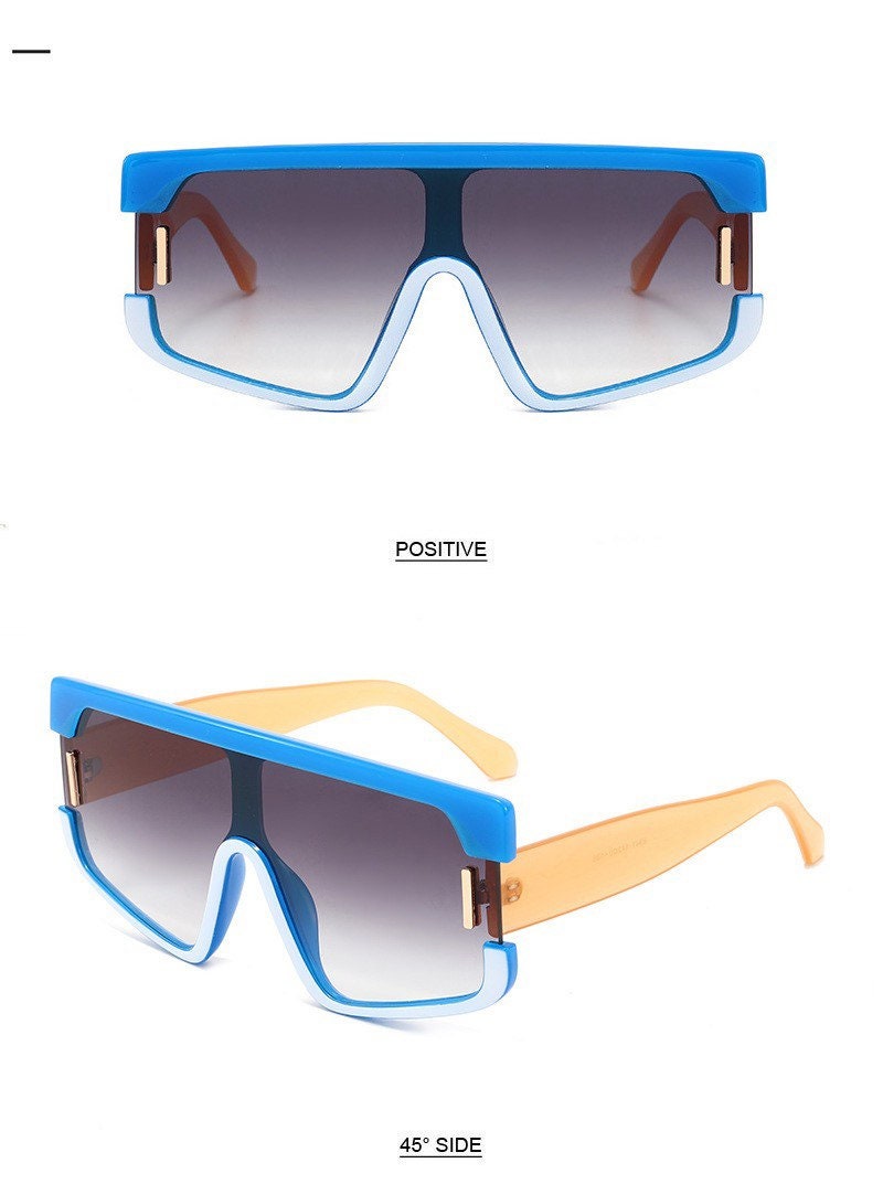 Rivets Oversize |Women Men| Summer Sunglasses |Fashion Eyeglasses |Square Sunglasses Trendy Big Frame Glasses |UV400 Glasses