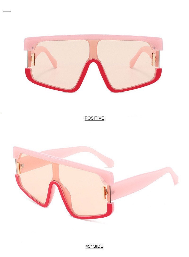 Rivets Oversize |Women Men| Summer Sunglasses |Fashion Eyeglasses |Square Sunglasses Trendy Big Frame Glasses |UV400 Glasses