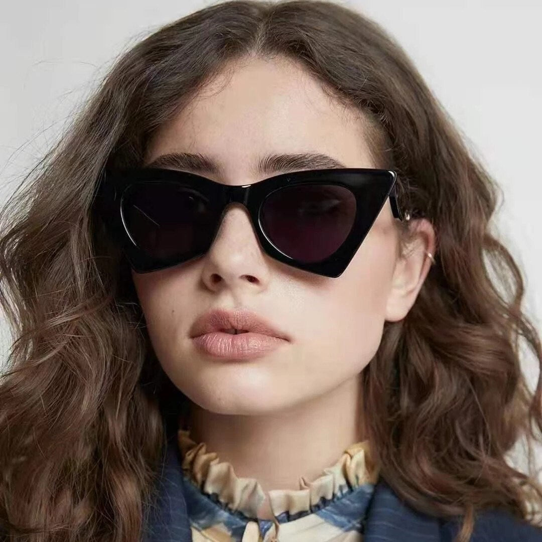 Fashion Colorful Cat Eye Sunglasses|Women Men|Gradient Shades UV400 Retro Summer Sun Glasses|Eyeglasses frames