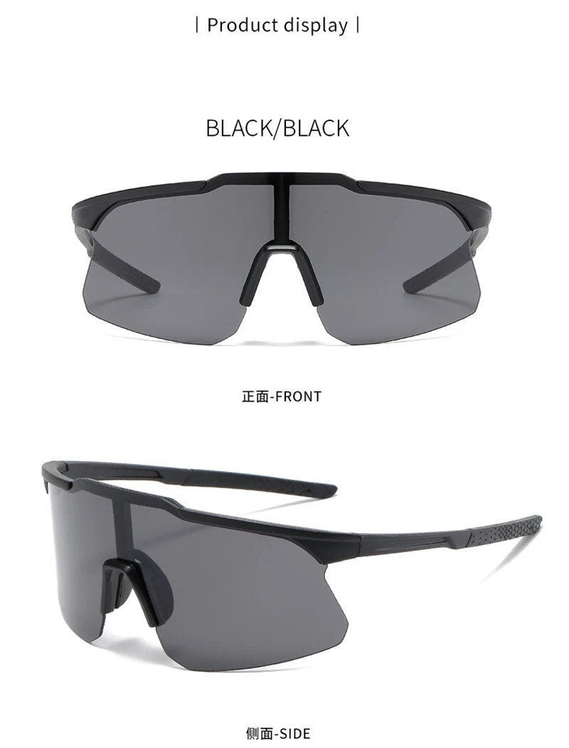 New Summer Oversized Goggle Sunglasses |Women Men|Sunglasses Flat Top Mirror Lens| Outdoor Sports Eyeglasses|Glasses Unisex