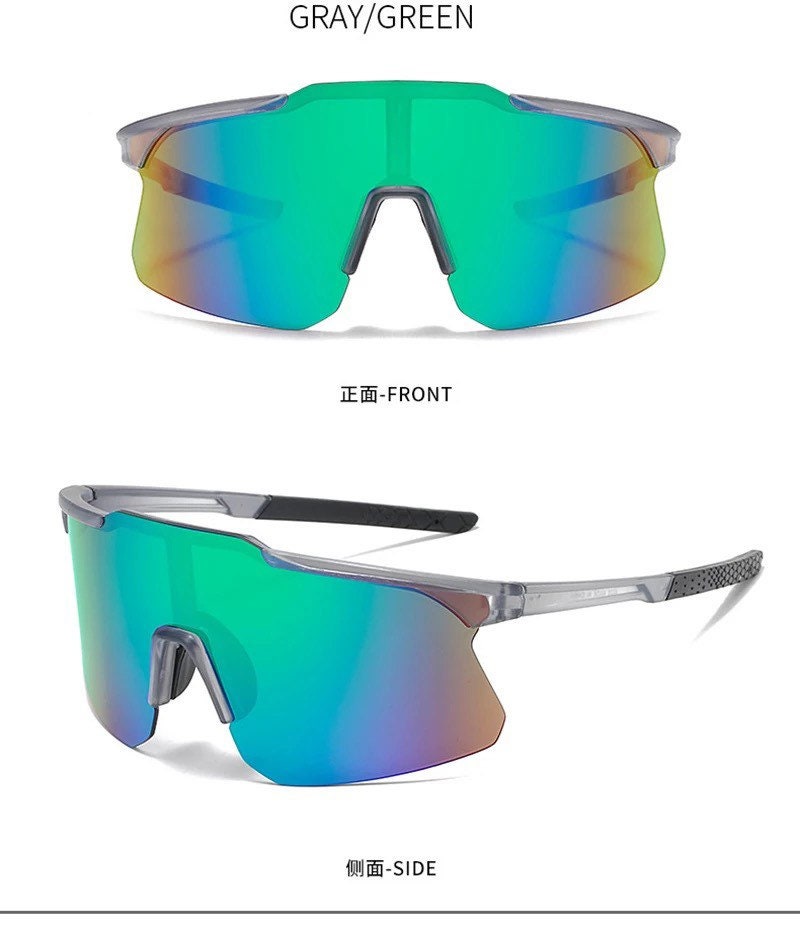 New Summer Oversized Goggle Sunglasses |Women Men|Sunglasses Flat Top Mirror Lens| Outdoor Sports Eyeglasses|Glasses Unisex