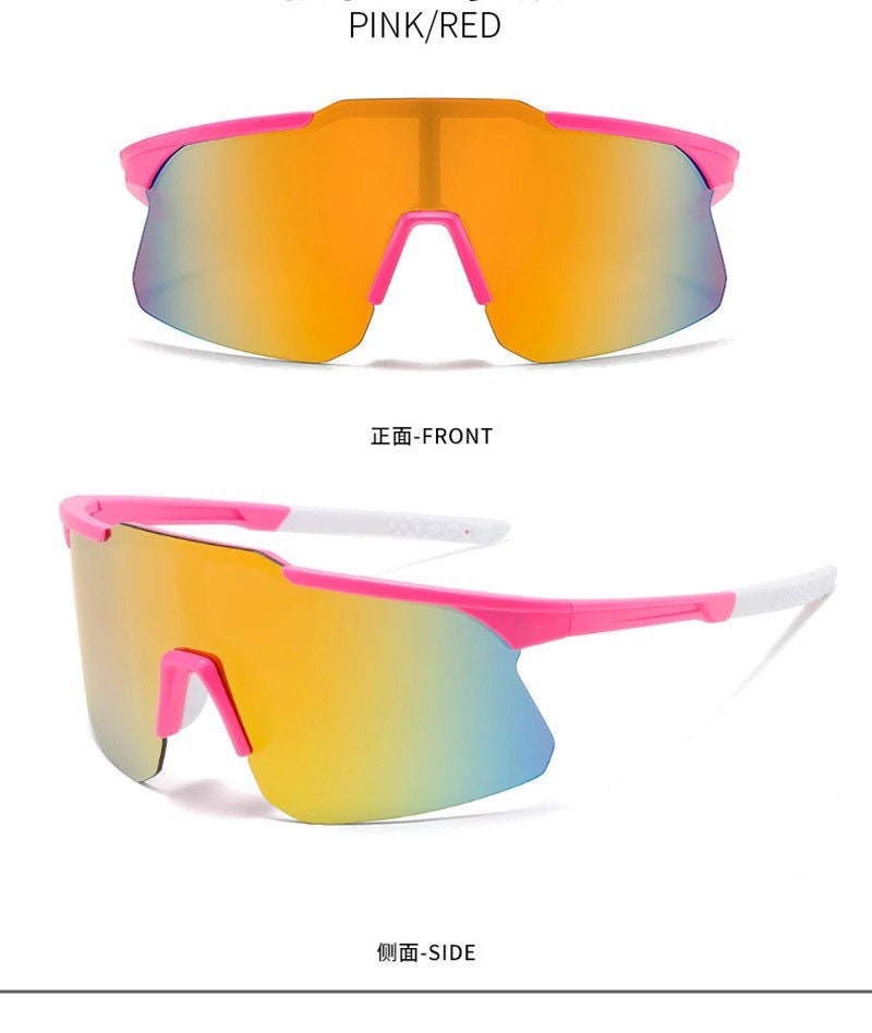 New Summer Oversized Goggle Sunglasses |Women Men|Sunglasses Flat Top Mirror Lens| Outdoor Sports Eyeglasses|Glasses Unisex