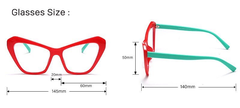 Cat Eye Blue Light Blocking Glasses|Women Men|Clear Glasses Optical |Eyeglasses Frame Transparent Lens |Spectacle Frame Unisex