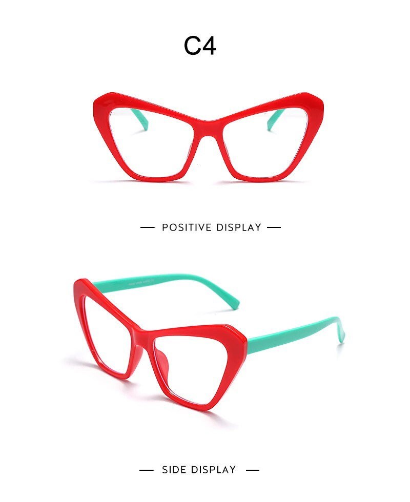 Cat Eye Blue Light Blocking Glasses|Women Men|Clear Glasses Optical |Eyeglasses Frame Transparent Lens |Spectacle Frame Unisex
