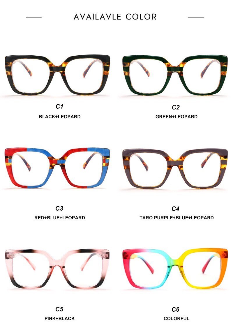 Ladies Anti-Blue-Ray Rainbow Glasses|Optical Frames| Women Men | Fashion Colorful Spring Frames |TR90 Computer Eyeglasses