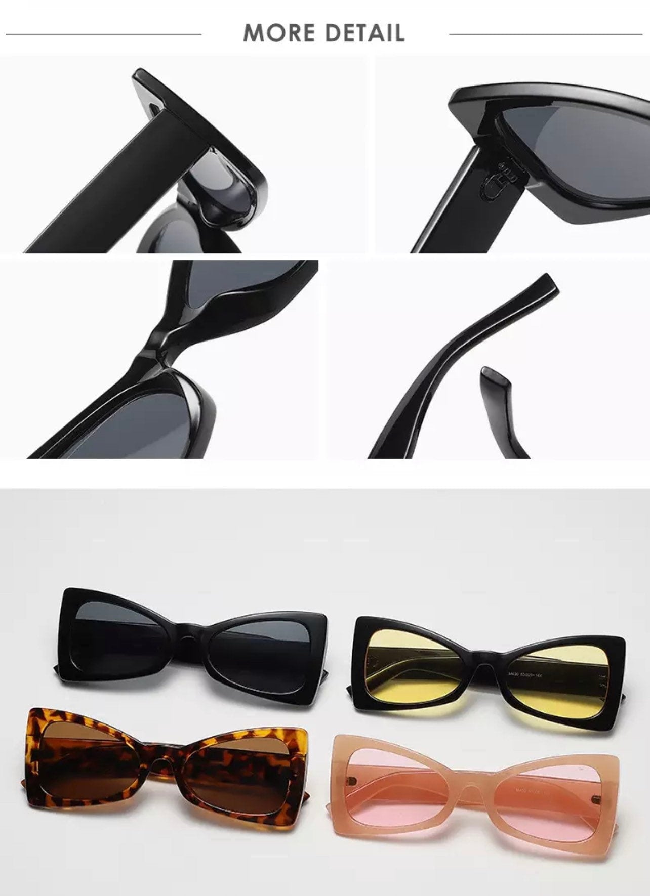 Fashion Personality |Cat Eye Sunglasses |Women Men |Trendy Triangles |Glasses Retro Sunglass Female Eyewear |UV400 Sun Glass Goggles