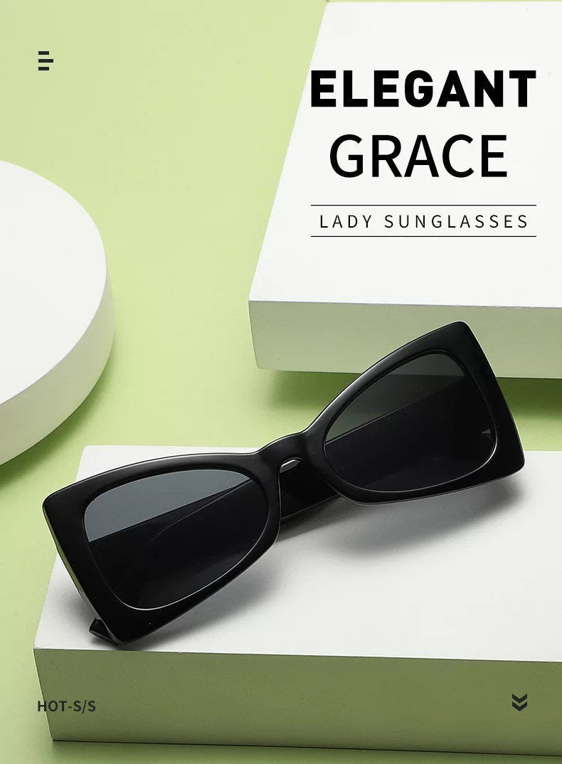 Fashion Personality |Cat Eye Sunglasses |Women Men |Trendy Triangles |Glasses Retro Sunglass Female Eyewear |UV400 Sun Glass Goggles
