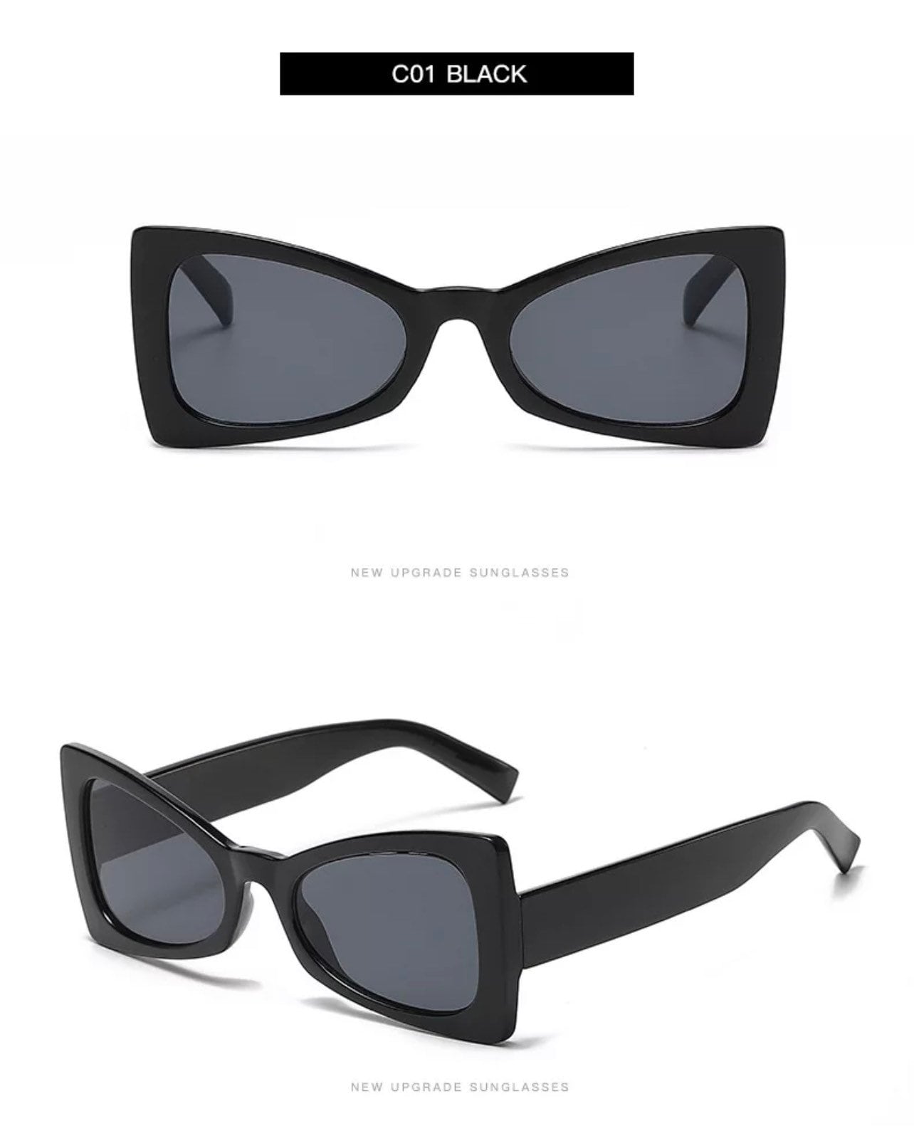 Fashion Personality |Cat Eye Sunglasses |Women Men |Trendy Triangles |Glasses Retro Sunglass Female Eyewear |UV400 Sun Glass Goggles