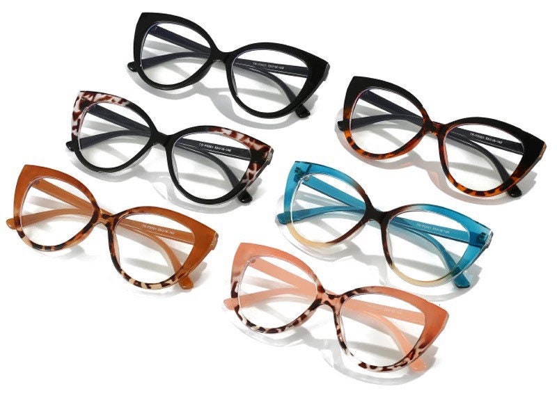 Computer Glasses Double Color Frame |Women Men |Anti Blue Light |Round Eyewear Blocking Glasses |Optical Spectacle Eyeglass TR90
