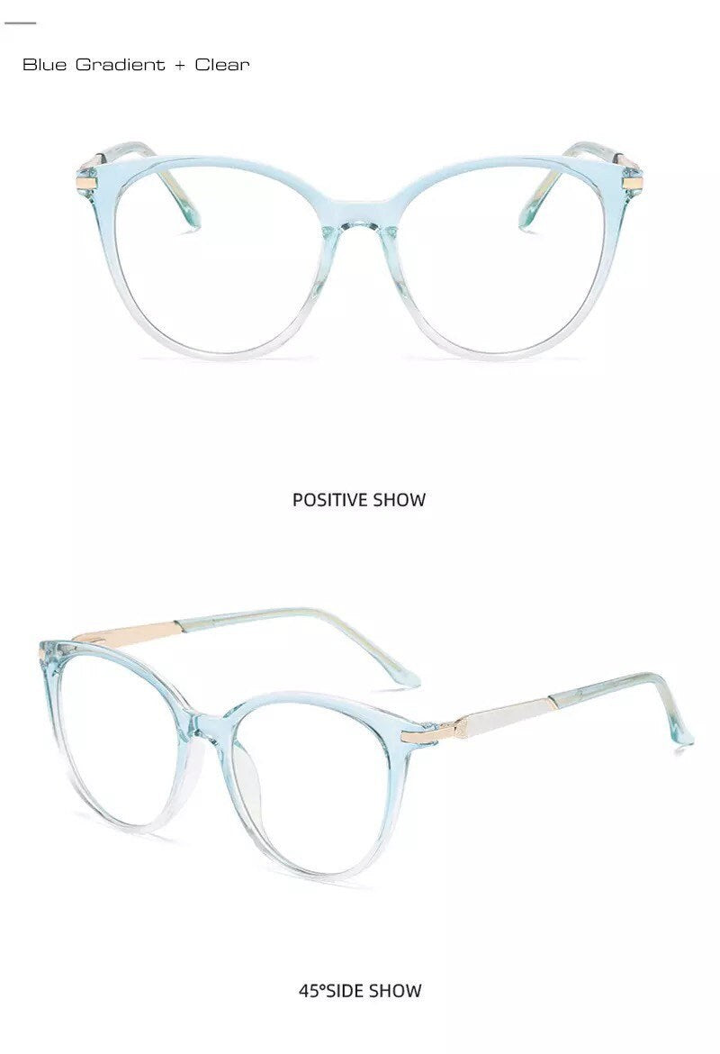 Retro Round Spring Hinge |Women Men| Glasses Frame Clear |Anti Blue Light |Optical Frame Computer Glasses