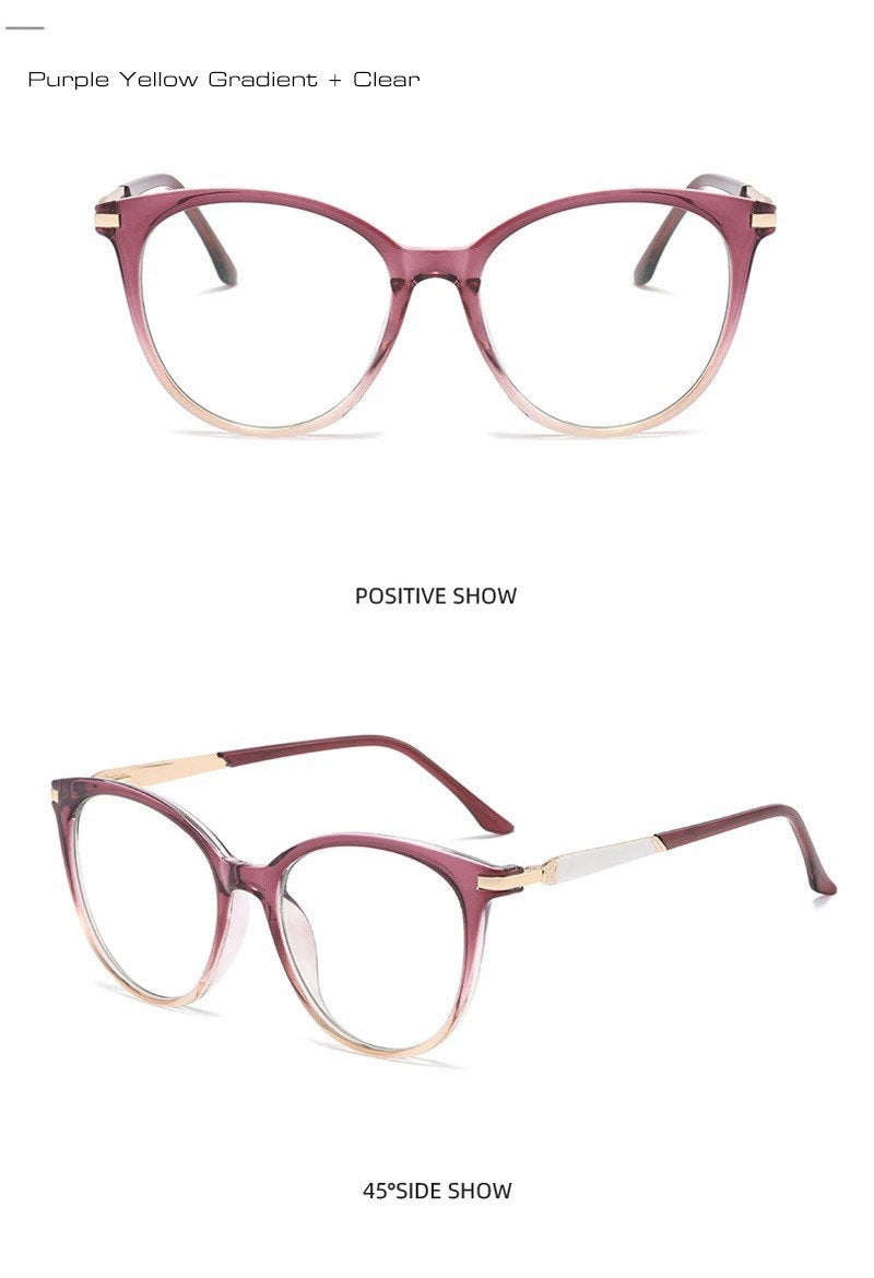 Retro Round Spring Hinge |Women Men| Glasses Frame Clear |Anti Blue Light |Optical Frame Computer Glasses