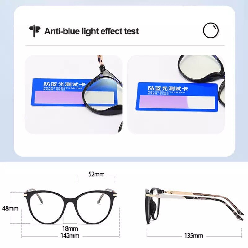 Retro Round Spring Hinge |Women Men| Glasses Frame Clear |Anti Blue Light |Optical Frame Computer Glasses