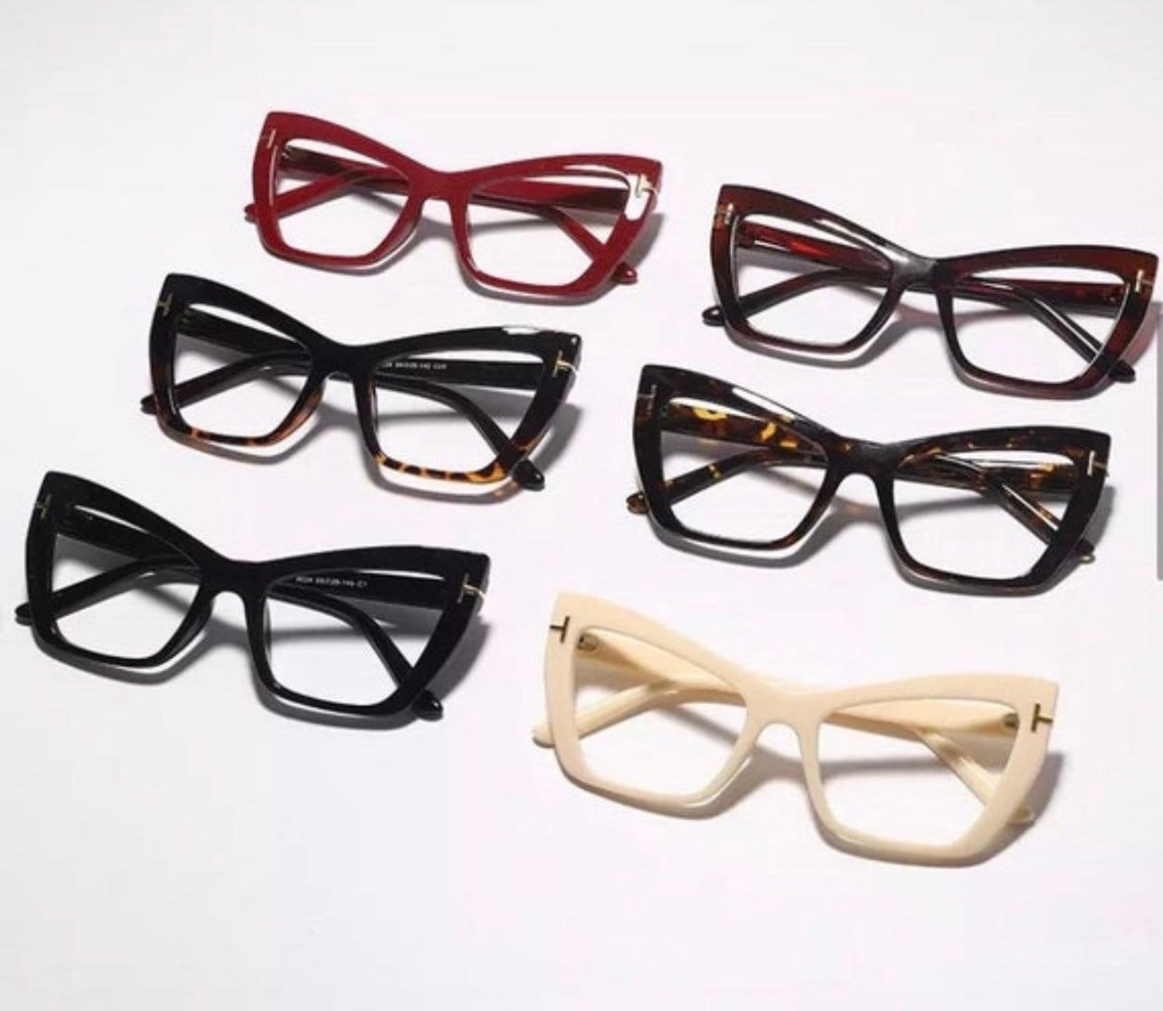 Cat Eye prescription Frames Glasses |Women Men| Retro Optics Spectacle Frame | Personality Fashion Eyeglasses Luxury Brand Designer