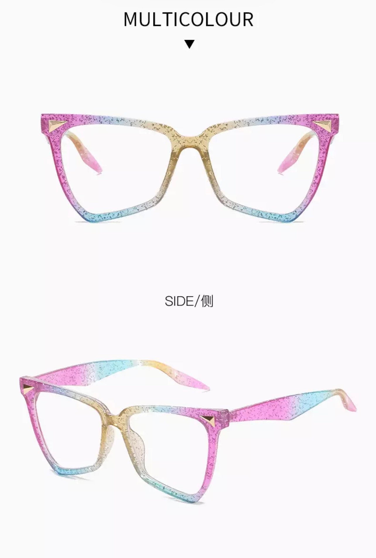 Cat Eye Glasses |Women Men|Fashion Luxury Brand Designer |Prescription Myopia Glasses |Transparent Frames Eyeglasses Frames