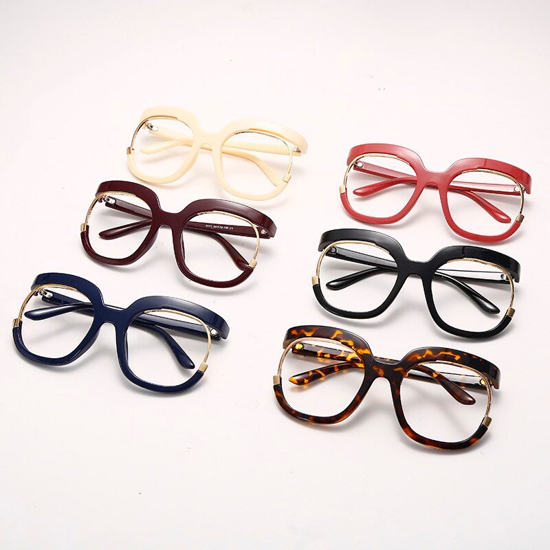 Anti Blue Light Half Frame Round Glasses |Women Men| Fashion Brand Designer|Eyeglasses Prescription Glasses
