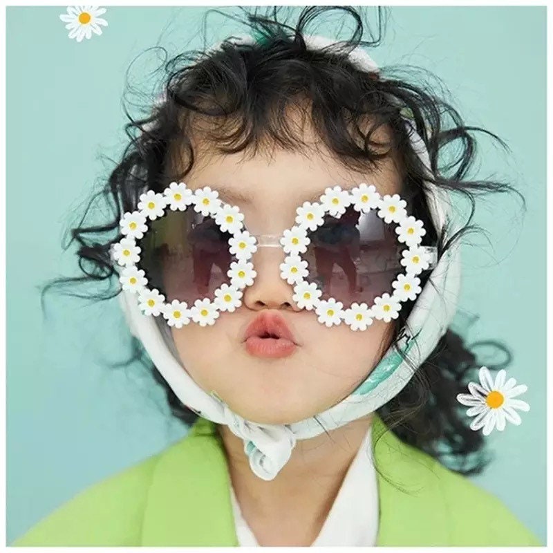 Parent-child Round Flower Sunglasses |2022 New Fashion Party Decorative Glasses |Women Child |Outdoor Sun Protection Eyewear UV400