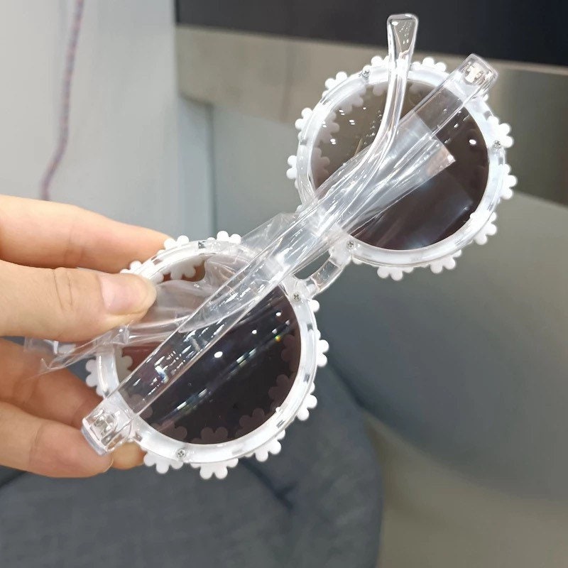 Parent-child Round Flower Sunglasses |2022 New Fashion Party Decorative Glasses |Women Child |Outdoor Sun Protection Eyewear UV400